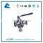 Sanitary Threaded 3 ways ball valve