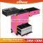 Premium professional PVC rolling makeup case with cosmetic drawer