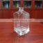 french square 750ml empty high flint glass vodka bottle
