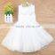 White Pink fluffy flower girl dresses for confirmation