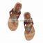 Wholesale Boutique Monogrammable Brown/Black Natalie Woman Sandal