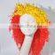 Half and Half Color Wig Afro Curls Explosion Synthetic Crazy and Funny Wig N300