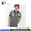 Daijun OEM white & black striped100 cotton cheap men custom polo shirt