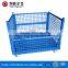 2016 new style four way entry custom size heavy duty corrugated sheet bulk containers metal pallet box
