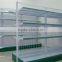 double side supermarket store display shelf and rack