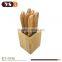 7 pcs knife sets with block for kitchen