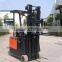 ISO9001 approved 1.0t electric forklift with triple elevator lift