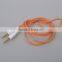 High Quality Bling Bling Glitter Audio Cable 3.5MM Audio Jack Cabe 1m, male to male aux cable 3.5mm
