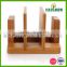 BSCI factory High quality bamboo wood Kitchen napkin holder wholesale
