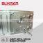 Sheet metal precise laser cutting of aluminium block for machining