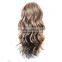 Latest Hot Selling wavy synthetic wig 16 inch long human hair wig