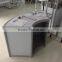 Hot sale Aluminum Curved Solid surface Reception Desk for Exhibition display