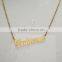 Hotselling Stainless Steel Laser Cut Floating Name Pendant Necklace
