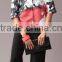 Pretty Steps 2016 elegant ladies casual half sleeve cardigan flower print high quality blouse