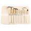 china manufacturers 12pcs White Soft beauty makeup brushes set