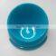 2015 New Wholesale Colorful Pet Plastic Slant Dog Bowl Spill-proof Dog Bowl