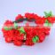 Handmade Floral Artificial Simulation Peony Flowers Garland Wreath for Home Party Decor Pink