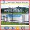 Hot galvanized powder coated black security tubular steel picket fence panels hebei factory