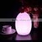 color changing egg shape table lamp