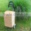 Wicker Shopping Trolley, Wicker Shopping Basket Trolley, Willow Shopping Basket Trolley, Wicker Shopping Bag on Wheels, Wicker S