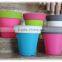 Stackable plastic garden pot colorful