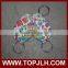 China Supplier Hot Sell Custom sublimation MDF keychain, Christmas keychain