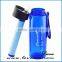 1500L Outdoor survival water filter bottle with purifier straw