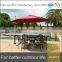 Hot sale cast aluminum outdoor patio furniture dining table set