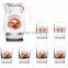 classic Glass water jug set 1400ml fruit color printing juice glass jug set drinking glass set