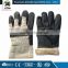 JX68E516 Industrial Knit Wrist Non Slip golden cow split leather glove
