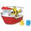 Promotional Gift OEM Custom Plastic Kids Toy Rescue Boat with Helicopter