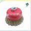 Red brass wire Crimped Wire Steel Wire Cup Brush