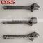 Drop forged carbon steel adjustable handle wrenches for industrial used