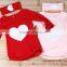 3PCS/SET pants kids Children's baby Clothing set hat Girl girls leggings winter clothes autumn warm Cloth suits Heart Design