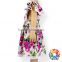 Latest Design Baby Frock Dress Floral Girls Party Dress Wholesale Boutique Baby Girl Birthday Dresses