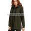 Female Hoodies High Quality Blank Wholesale Loose Fit Pullovers Sweater Side Zipper Spring Custom Longline Hoodies
