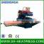 Pneumatic double stations swing arm heat press machine
