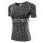 Fashion wholesale fitness apparel womens tights sport yoga t-shirt wear