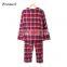 manufacturers in china red polar fleece casual plaid women pajamas