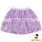 Summer Kids Plain Color Cotton Sequins Inner Lining Little Girl Petti Skirt Mini Dress
