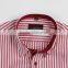 Burgundy stripe men's stretch shirts