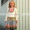 chevron ruffle girls cotton boutique clothing
