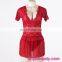 Includ G string red mature lingerie sexy babydoll