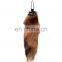 Fashion Big Size Genuine Red Fox Tail Keychain Fur Tassel Bag Tag Charm Keyring