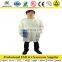 Poly/cotton antistatic smock,5mm grid Cleanroom ESD smock
