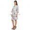 100% Cotton Womens Nightwear Kimono Indian Dressing Gown Bath Robe Wedding Robe