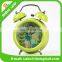 Metal bell ring the alarm clock Watch the clock creative cartoon clock