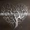 Outdoor Modern metal craft stainless steel garden metal iron tree wall art