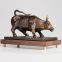 Metal cow statue crafts decoration brass animal statue casting small miniature ornament cow statue brass cow statue