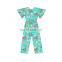 New Arrival Light Pink Newborn Jumpsuit Soild Fashion Onesie Baby Flutter  Short Sleeve Baby Girl Romper